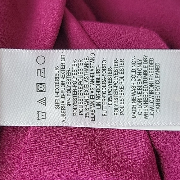 Dress The Population Anita Midi Dress Dark Magenta Size XL *ALTERED* - Picture 9 of 10